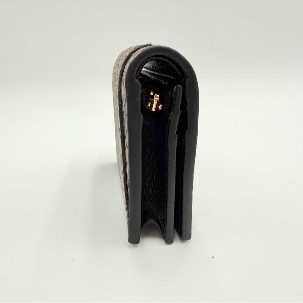 Versace Python Pattern Calfskin Leather Compact W… - image 4